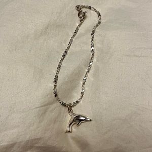 Sterling silver bracelet and charm